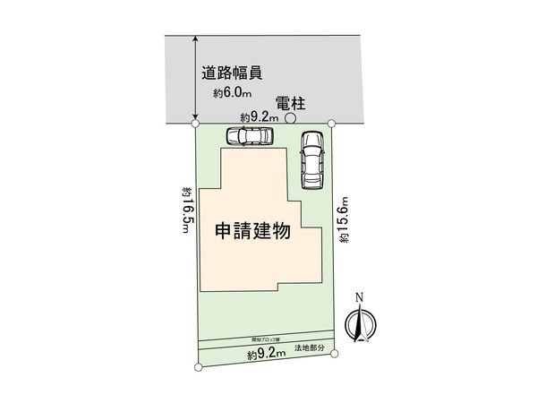 市川市若宮1丁目 新築戸建 区画図 市川市若宮1丁目 新築戸建 区画図