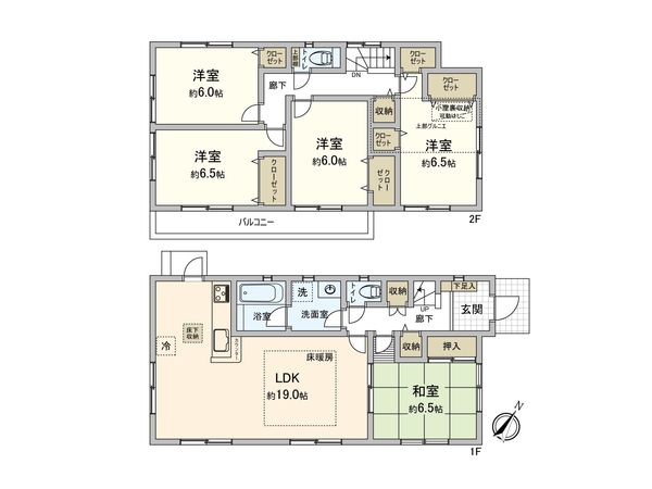 船橋市夏見5丁目 戸建 間取図(平面図)