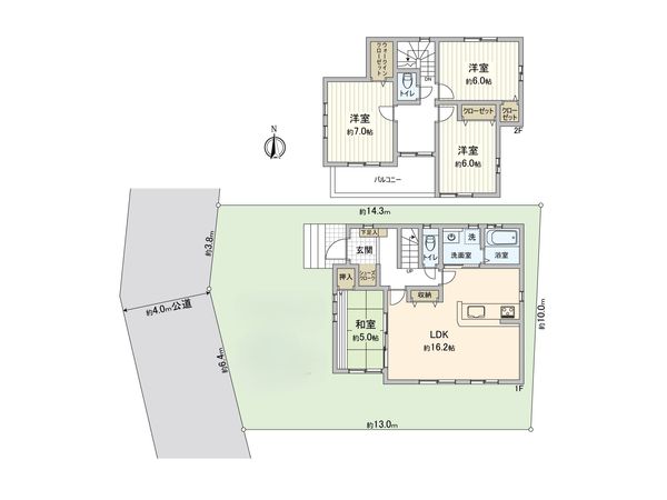 市川市宮久保6丁目 新築戸建 間取図(平面図) 市川市宮久保6丁目 新築戸建 間取図(平面図)