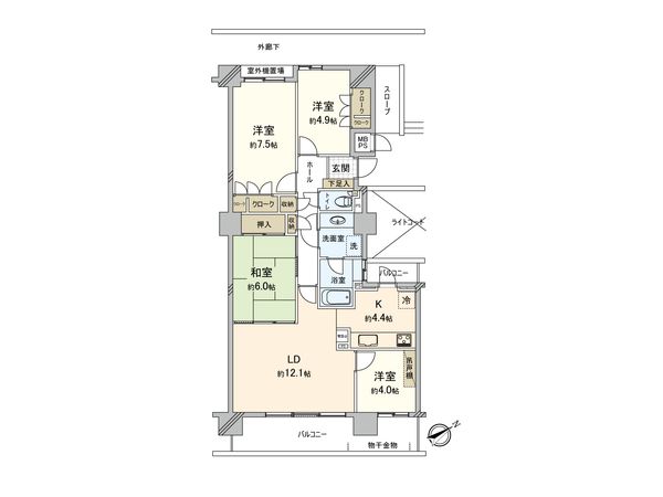 市川大野パーク・ホームズ 間取図(平面図) 市川大野パーク・ホームズ 間取図(平面図)