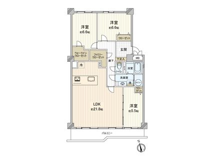 市川グリーンハイツ B号棟 間取図(平面図) 市川グリーンハイツ B号棟 間取図(平面図)