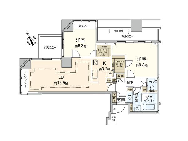 グランドターミナルタワー本八幡 間取図(平面図) グランドターミナルタワー本八幡 間取図(平面図)