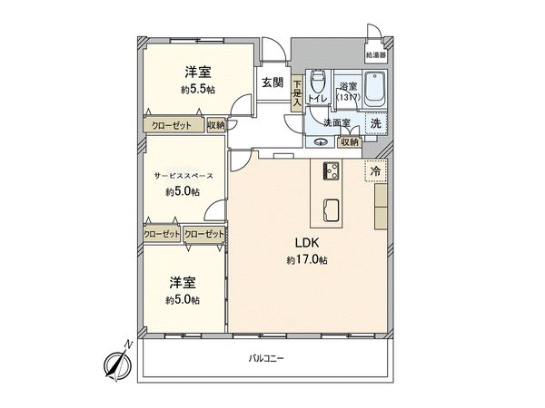 市川パークハイツ B棟 間取図(平面図) 市川パークハイツ B棟 間取図(平面図)