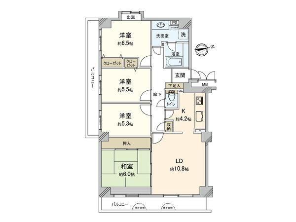 コスモ市川パサージュ 間取図(平面図) コスモ市川パサージュ 間取図(平面図)