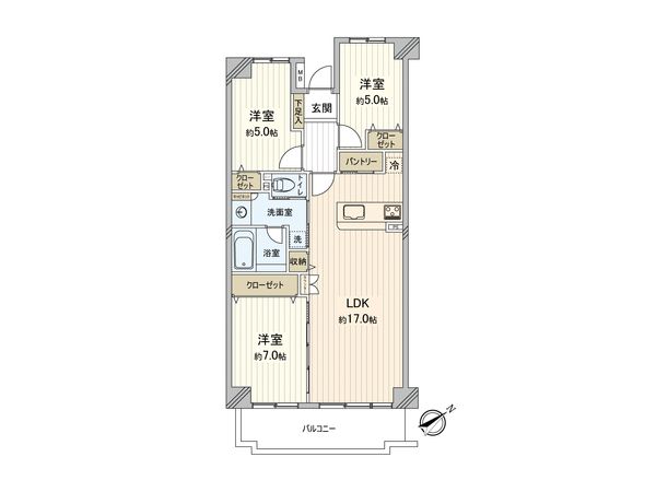 ファミール市川 間取図(平面図) ファミール市川 間取図(平面図)