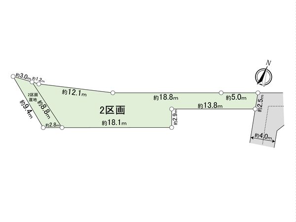 大田区東馬込2丁目土地 2区画 区画図 大田区東馬込2丁目土地 2区画 区画図