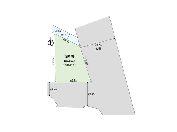 大田区池上1丁目土地 B区画 区画図 大田区池上1丁目土地 B区画 区画図