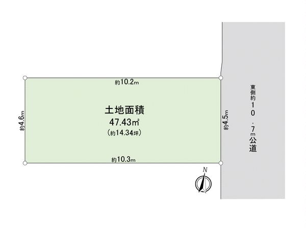 大田区池上7丁目 土地 区画図 大田区池上7丁目 土地 区画図
