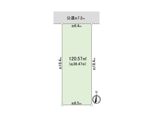 大田区久が原4丁目 土地 区画図 大田区久が原4丁目 土地 区画図