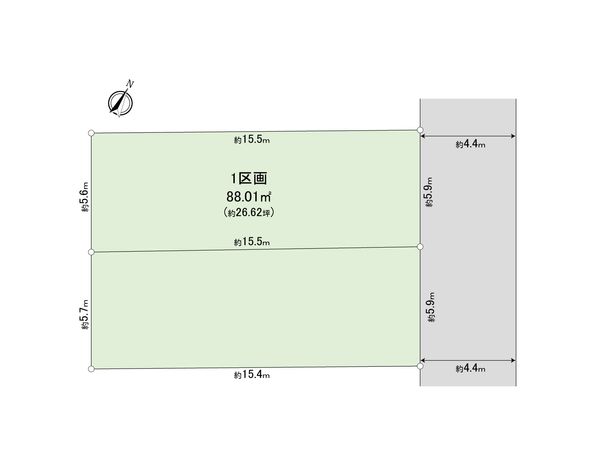 大田区南久が原2丁目 1区画 区画図 大田区南久が原2丁目 1区画 区画図