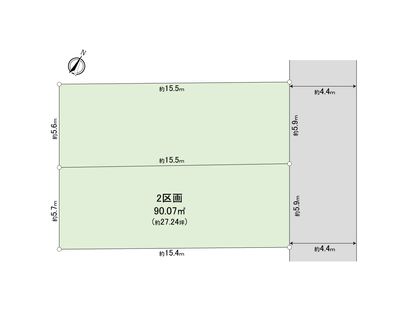 大田区南久が原2丁目 2区画 区画図