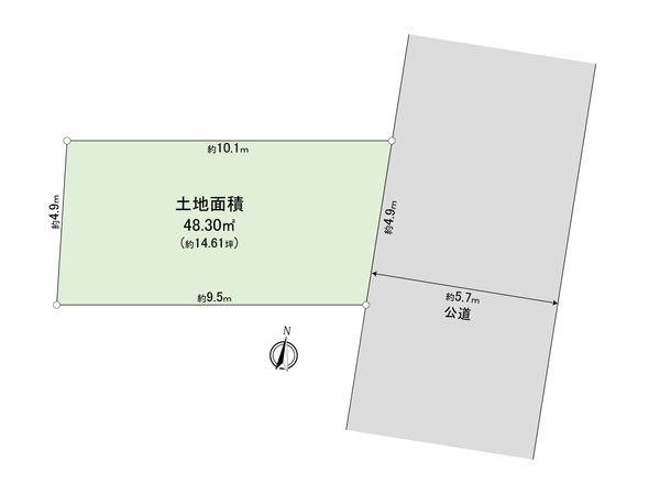 大田区本羽田1丁目土地 1区画 区画図 大田区本羽田1丁目土地 1区画 区画図