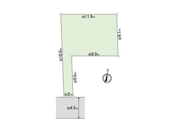大田区西六郷2丁目 借地権付戸建 区画図 大田区西六郷2丁目 借地権付戸建 区画図