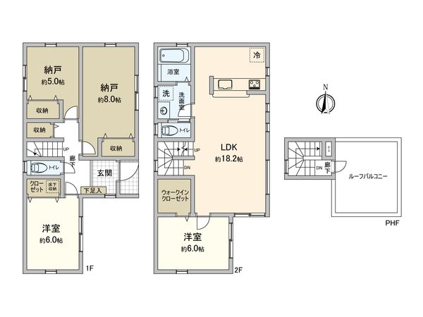 大田区新蒲田2丁目新築戸建 間取図(平面図) 大田区新蒲田2丁目新築戸建 間取図(平面図)