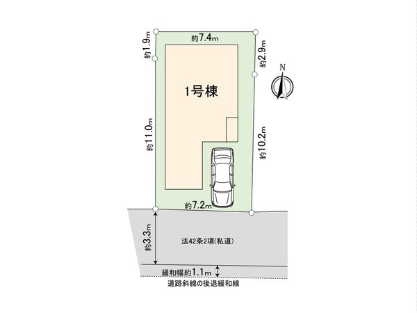 大田区新蒲田2丁目新築戸建 区画図 大田区新蒲田2丁目新築戸建 区画図