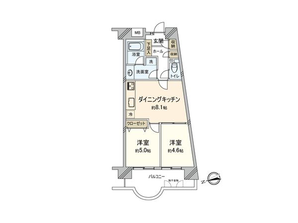 東急ドエルアルス多摩川 間取図(平面図) 間取図(平面図)