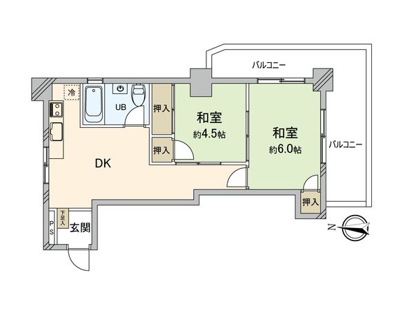 六郷東豊エステート 間取図(平面図) 間取図(平面図)