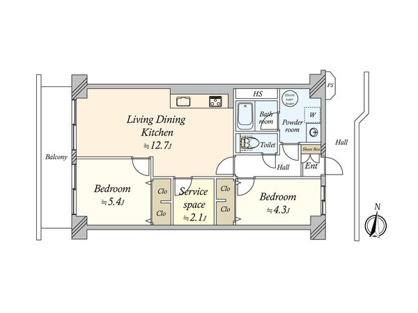 ニューライフマンション東糀谷 間取図(平面図) ニューライフマンション東糀谷 間取図(平面図)