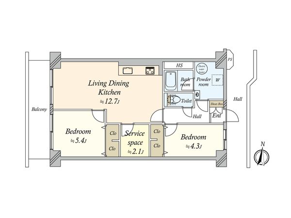 ニューライフマンション東糀谷 間取図(平面図) ニューライフマンション東糀谷 間取図(平面図)