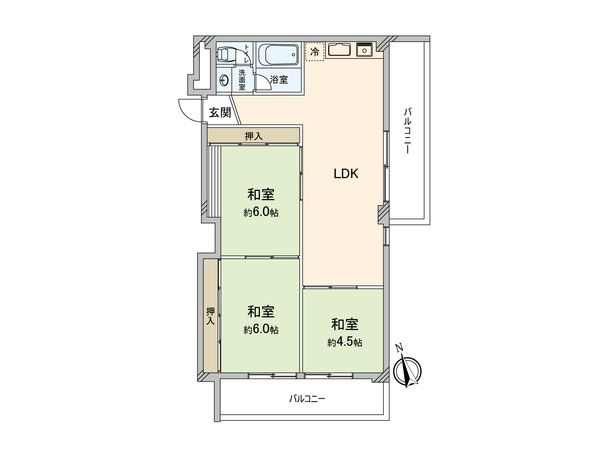 北千束スカイマンション 間取図(平面図) 北千束スカイマンション 間取図(平面図)