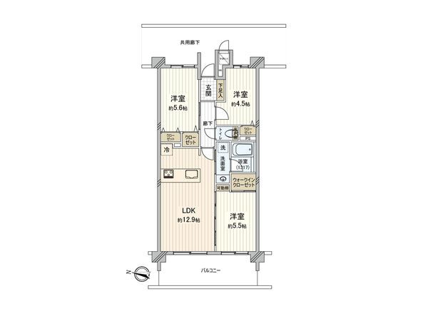 アイディーコート多摩川グランコンフォール 間取図(平面図) 間取図(平面図)