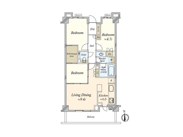 グランスイート菊名リュミエール 間取図(平面図) グランスイート菊名リュミエール 間取図(平面図)