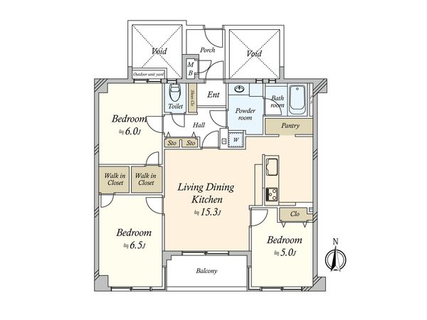 グランドステージ蒲田 間取図(平面図) 間取図(平面図)