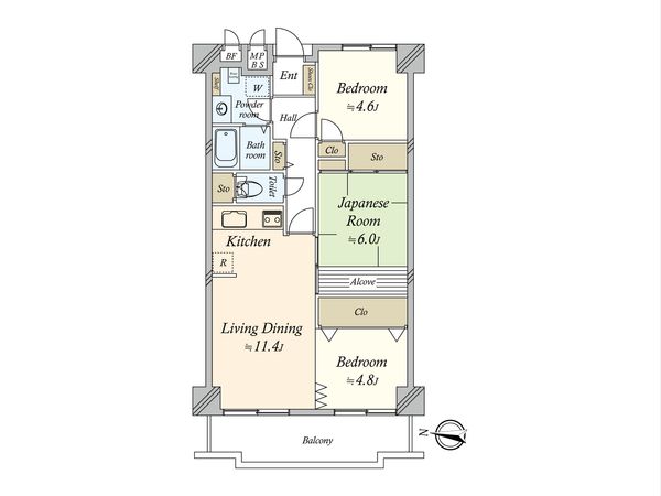 多摩川ハウス 間取図(平面図) 多摩川ハウス 間取図(平面図)