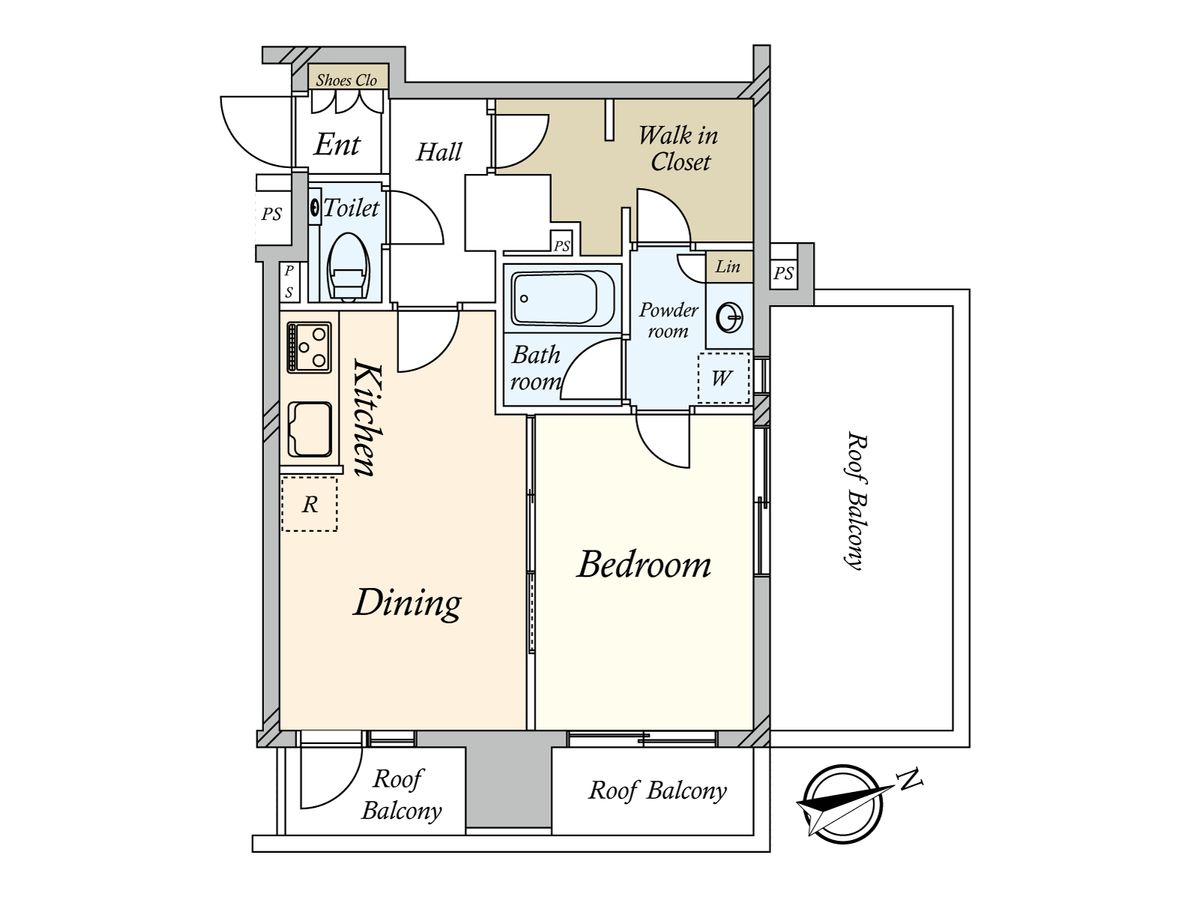 スカイコート蒲田壱番館 間取図(平面図) 間取図(平面図)
