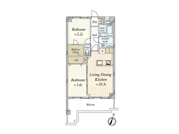 グローウィング城南 間取図(平面図) グローウィング城南 間取図(平面図)