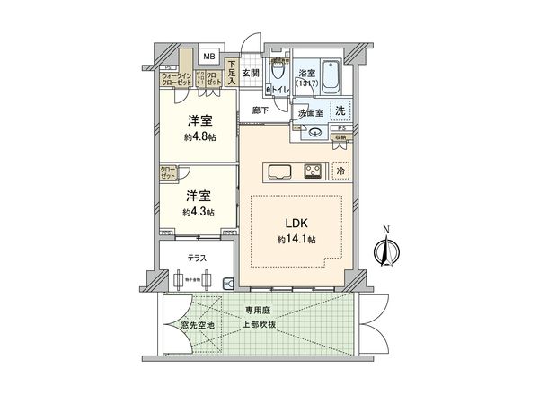 ディアナコート大森山王 間取図(平面図) ディアナコート大森山王 間取図(平面図)
