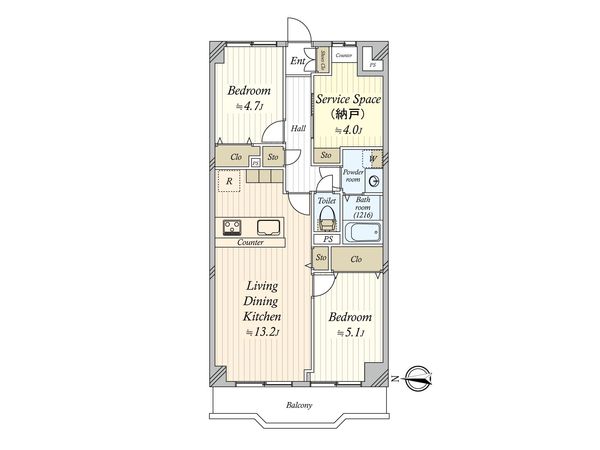 エンゼルハイム大鳥居第8 間取図(平面図) エンゼルハイム大鳥居第8 間取図(平面図)