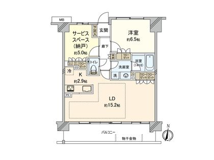 アールブラン武蔵新田 間取図(平面図)