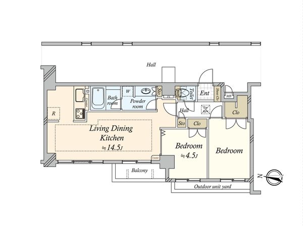 アクロスコート池上 間取図(平面図) アクロスコート池上 間取図(平面図)