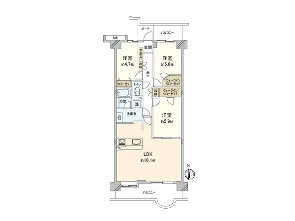 東急ドエルアルス多摩川 間取図(平面図) 間取図(平面図)