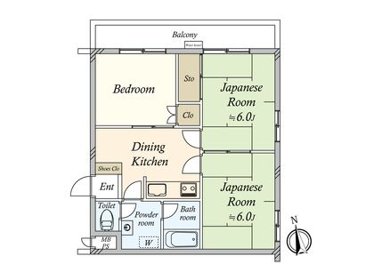 ベルグリーン池上 間取図(平面図)
