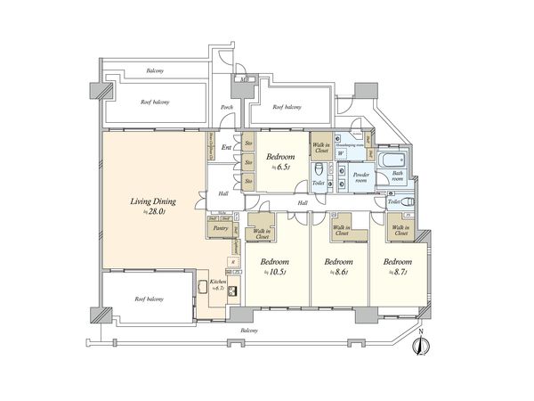 東京サーハウス センターポート 間取図(平面図) 東京サーハウス センターポート 間取図(平面図)