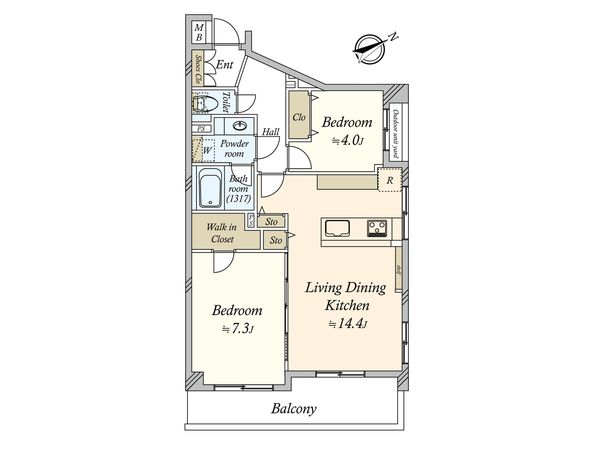 ライオンズマンション羽田第2 間取図(平面図) 間取図(平面図)