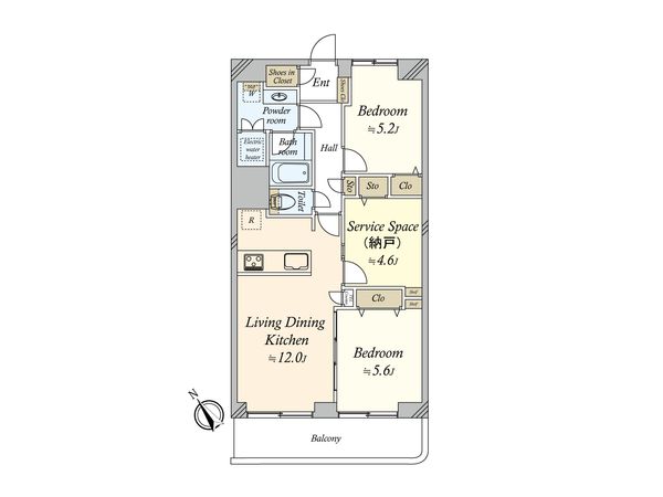 多摩川ビューハイツ 間取図(平面図) 間取図(平面図)