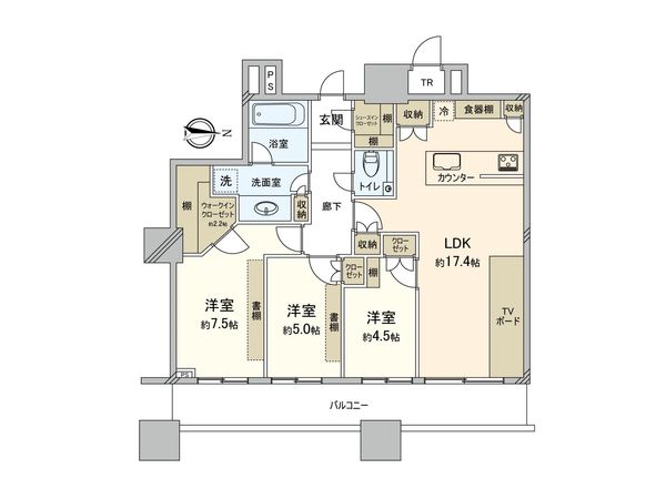 パークシティ大崎 ザ タワー 間取図(平面図)