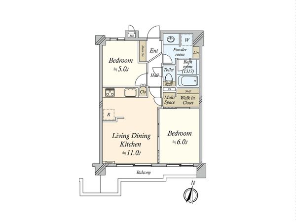 サニーコート西小山 間取図(平面図) サニーコート西小山 間取図(平面図)