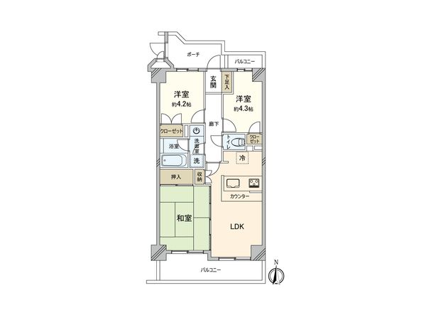 藤和シティコープ西蒲田Ⅲ 間取図(平面図) 藤和シティコープ西蒲田Ⅲ 間取図(平面図)