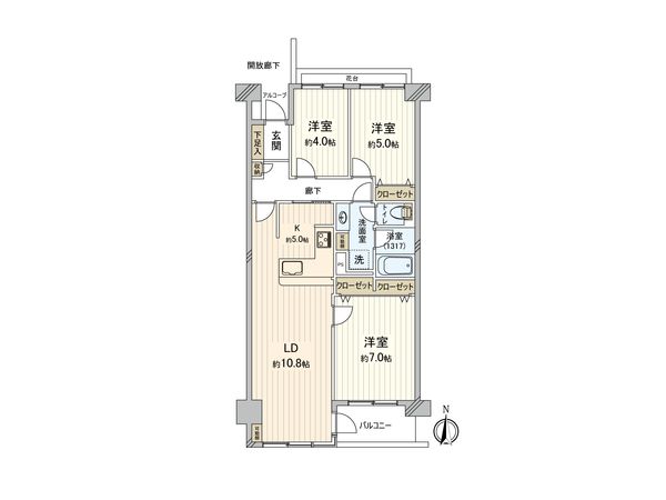 サンコート大森 間取図(平面図) サンコート大森 間取図(平面図)