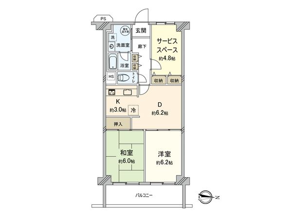多摩川ビューハイツ 間取図(平面図) 間取図(平面図)