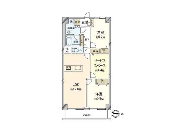 多摩川ビューハイツ 間取図(平面図) 多摩川ビューハイツ 間取図(平面図)