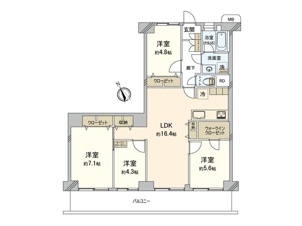メイツ多摩川 間取図(平面図) メイツ多摩川 間取図(平面図)