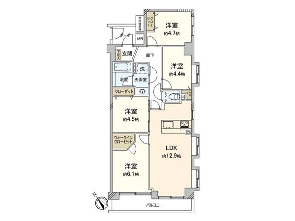 ナイスアーバン東六郷 間取図(平面図) ナイスアーバン東六郷 間取図(平面図)