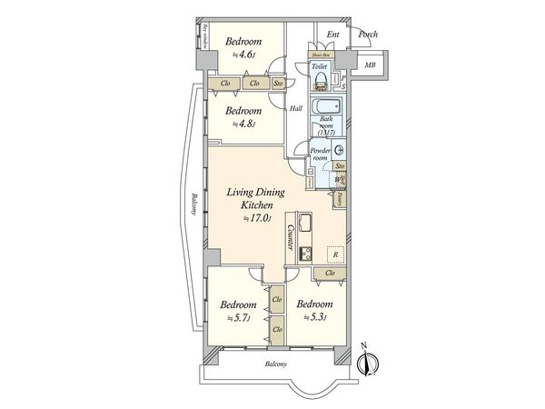 東急ドエルアルス多摩川 間取図(平面図) 東急ドエルアルス多摩川 間取図(平面図)
