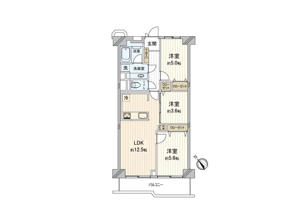 新多摩川スカイハイツ 間取図(平面図) 間取図(平面図)