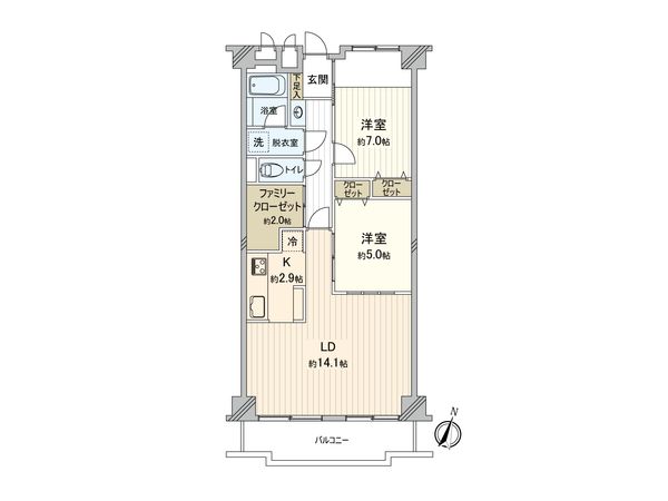 多摩川ハウス 間取図(平面図) 間取図(平面図)